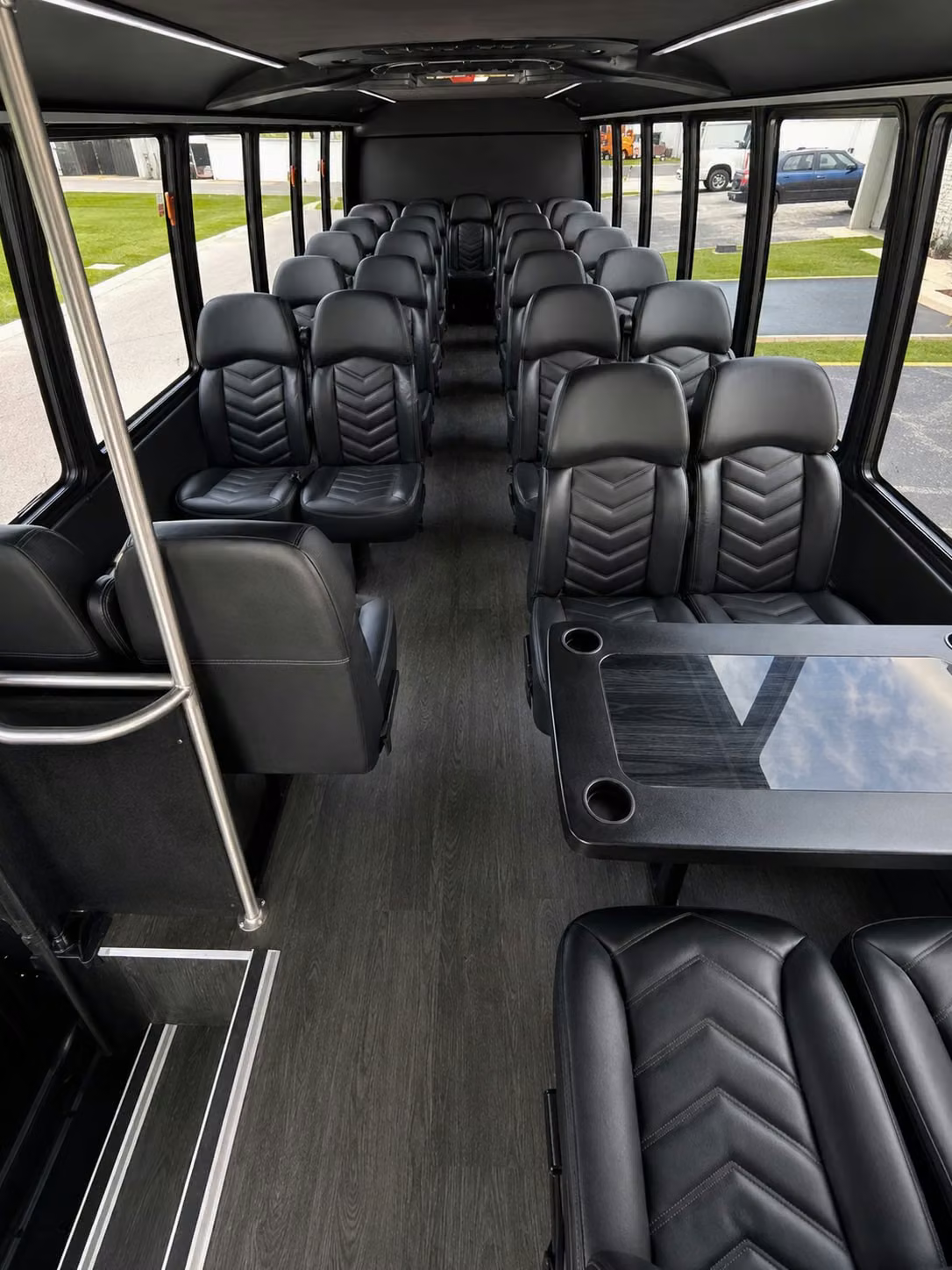 15 passenger minibus interior