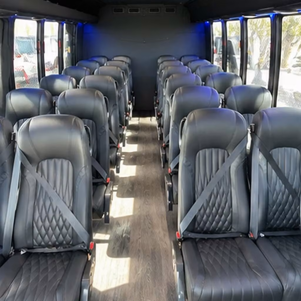 25 passenger minibus interior