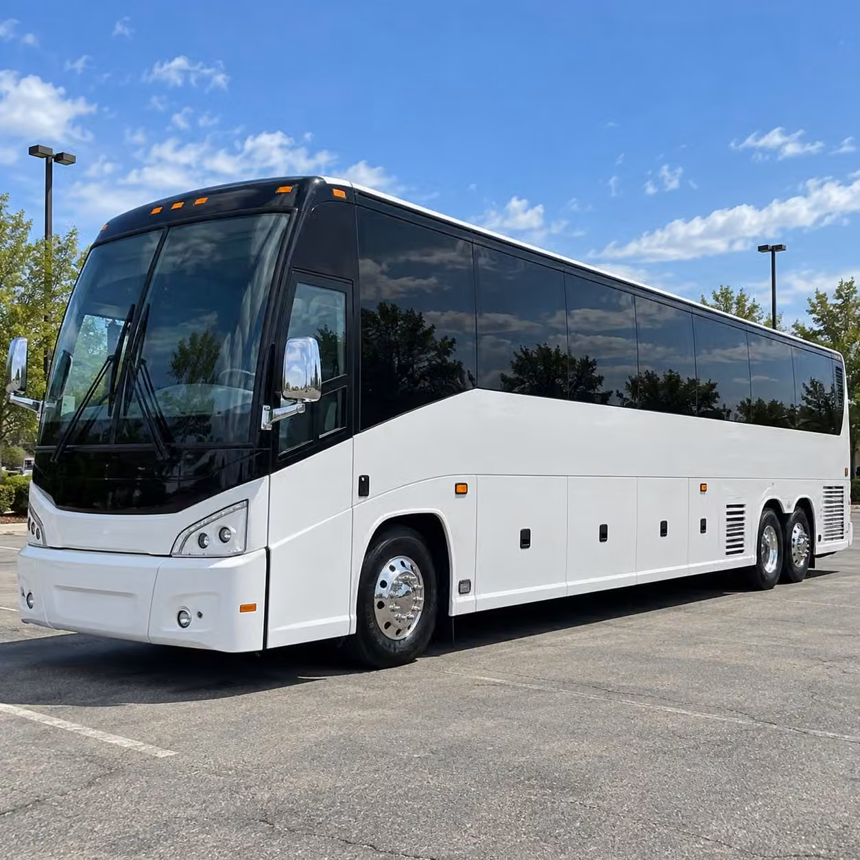 santa clarita 56 passenger charter bus rental
