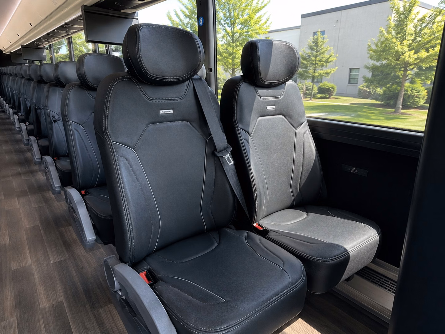 santa clarita charter bus rental interior